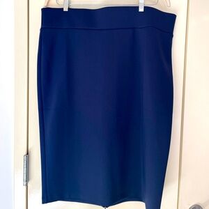 Eloquii Neoprene Pencil Skirt Dark Blue, Sz 20